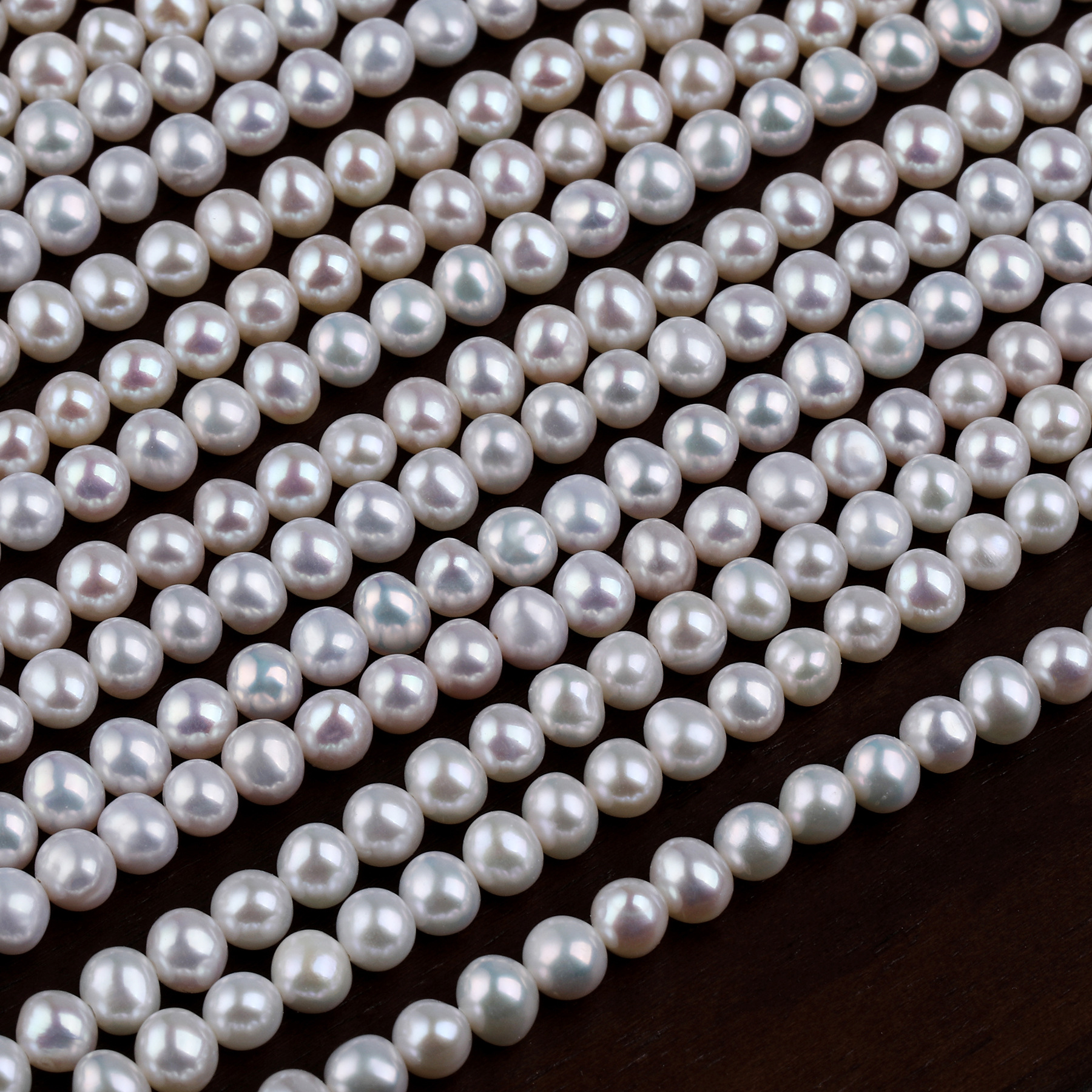 3.5-4MM White Freshwater Beading Pearls DIY Making