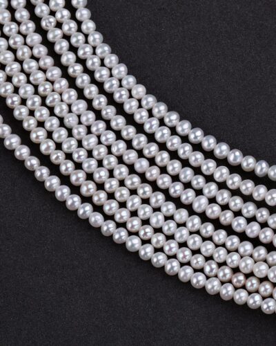 3.5-4MM White Freshwater Beading Pearls DIY Making