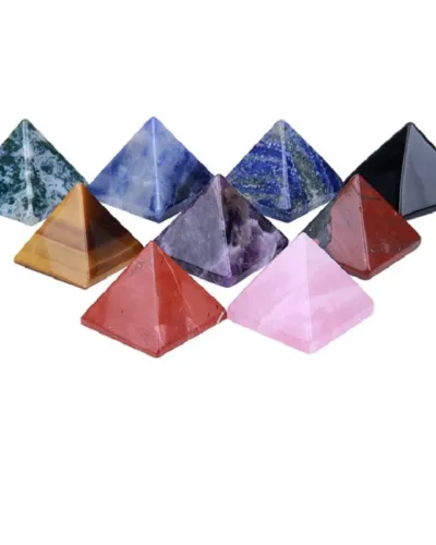 Vista alternativa dell'3CM Natural Healing Crystal Pyramid Wholesale
