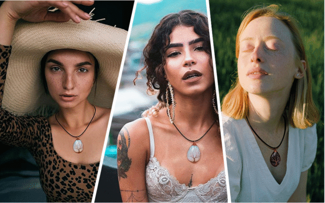 Large Teardrop Crystal Necklace Tree of Life Wrapped Pendant Wholesale