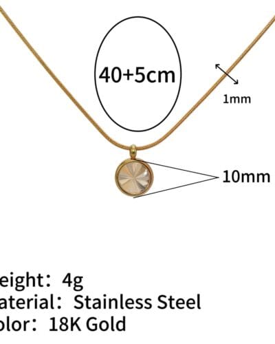 Delicate 18K Gold Plated Family Birthstone Necklace Pendant