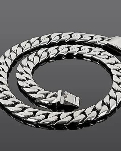Luxury 316L Stainless Steel 24mm Cuban Link Chain Bulk