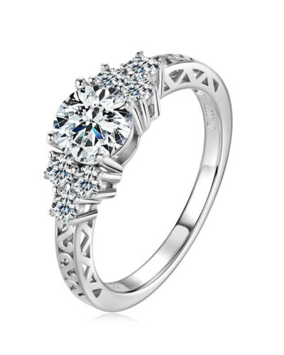 7 Stone Engagement Moissanite Rings 11