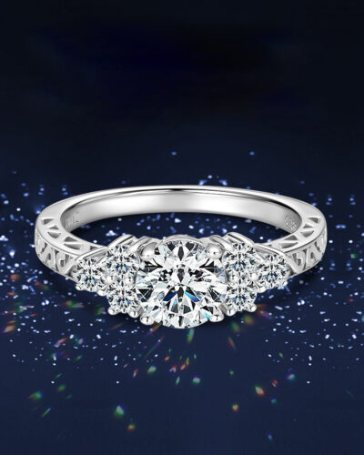 Alternative view of 7 Stone Engagement Moissanite Rings For Wedding Anniversary