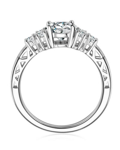 7 Stone Engagement Moissanite Rings 7