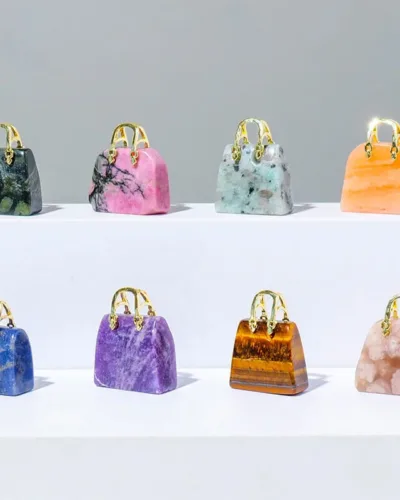 8 Pcs Delicate Crystal Carvings Ladies Bags Wholesale