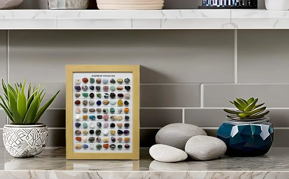 80Pcs Crystal Specimen Box Set Gift Decoration Bulk1215 1