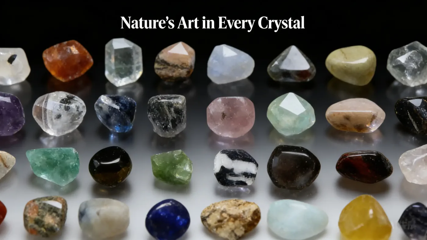 80Pcs Crystal Specimen Box Set Gift Decoration Bulk1215 3