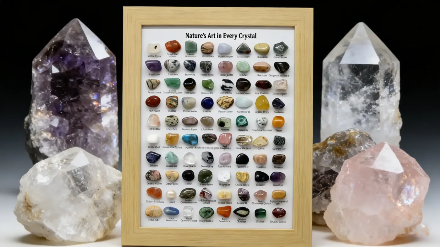 80Pcs Crystal Specimen Box Set Gift Decoration Bulk1215 4