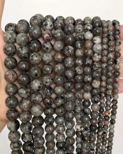 8MM Natural Flame Stone Yooperlite Beads Bulk