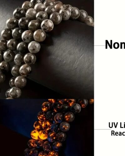 8MM Natural Flame Stone Yooperlite Beads Bulk