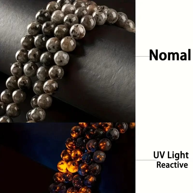 8MM Natural Flame Stone Yooperlite Beads Bulk