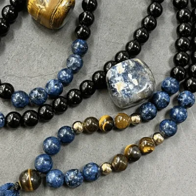 8MM Unisex Natural Mala Bead Necklace for Pray