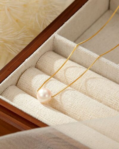 Versatile Single Pink Mother-of-Pearl Necklace Chain