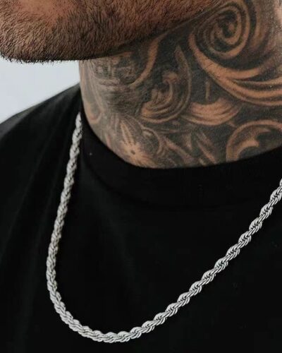 8pcs Stainless Steel Necklaces Set Chain for Men 1