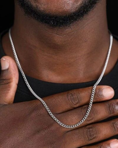 8pcs Stainless Steel Necklaces Set Chain for Men 2