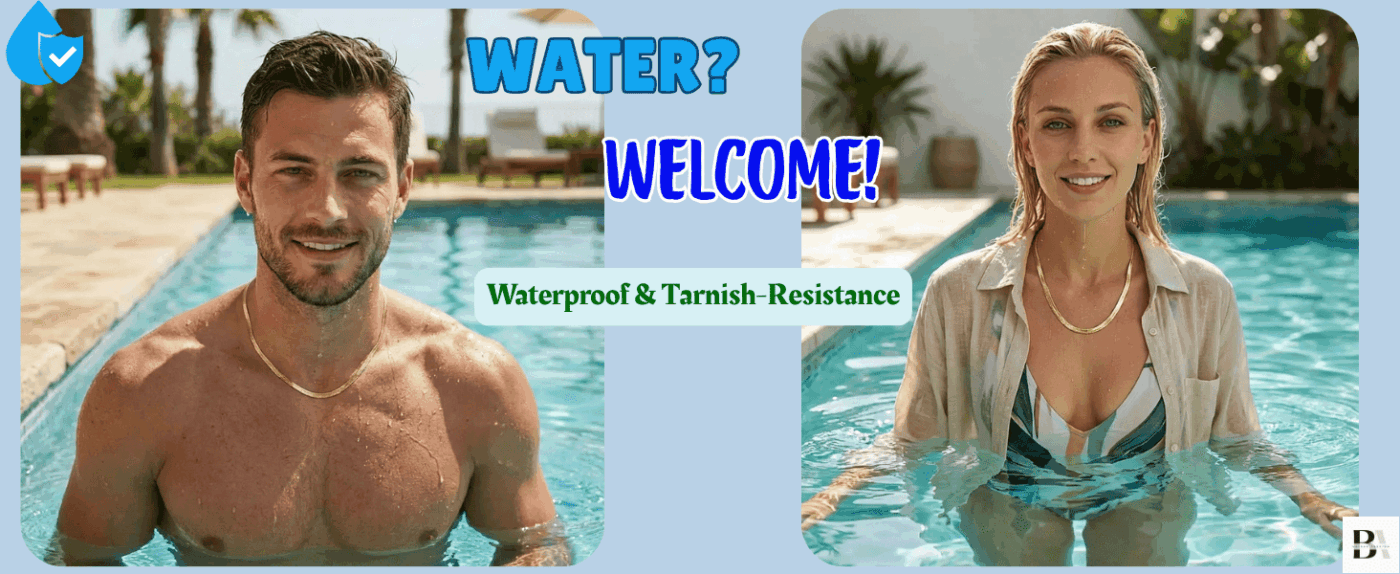 9 High Quality Gold Plated Herringbone Necklace Chains Bulk