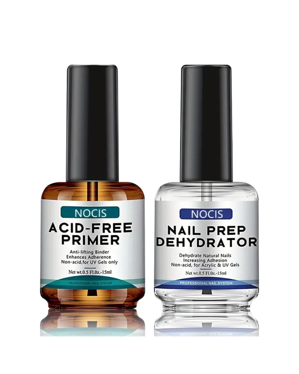 2Pcs Acid-Free Nail Primer Kit for UV Gel Polish
