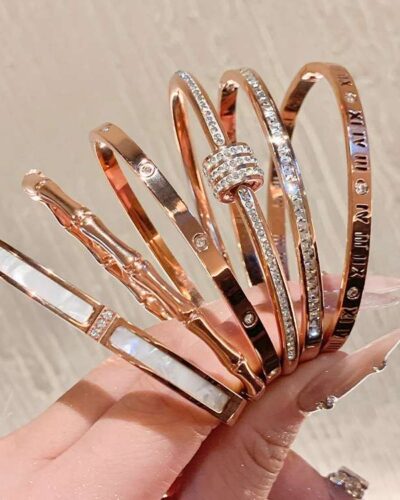 Affordable Luxury Rose Gold Stainless Steel Bracelet