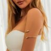 Alloy Fashion Arm Cuff with Adjustable Design