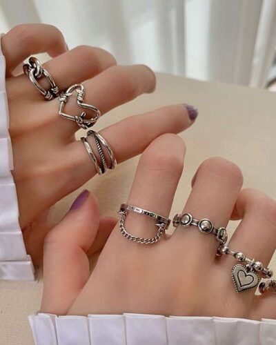 Alloy Vintage Ring Set for Women Wholesale