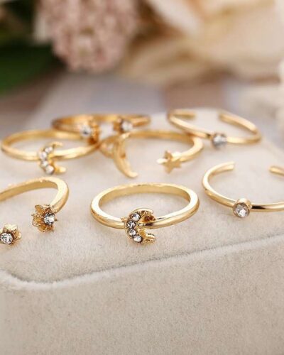 Alternativní pohled na Alloy Vintage Rings Set for Women Wholesale