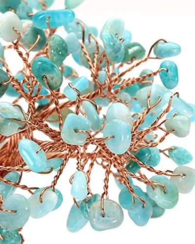 4 Colors Crystal Trees with Raw Stone Base Wholesale