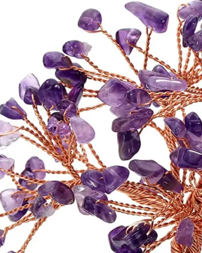 4 Colors Crystal Trees with Raw Stone Base Wholesale