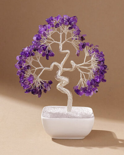 Blue Aquamarine Crystal Decorated Christmas Tree Bulk