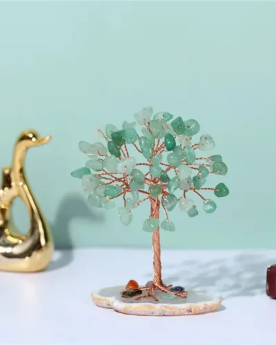 Amethyst Copper Wire Wrapped Crystal Tree Ornaments