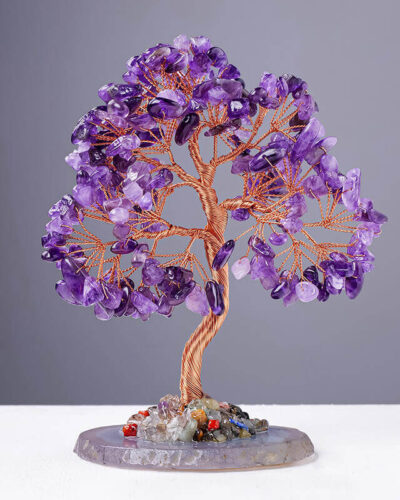 Large Tree of Life Chakras Crystal Money Trees