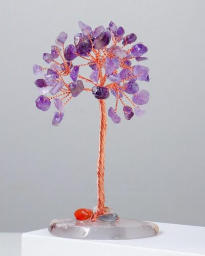 Simple Crystal Tree of Life and Chakras Agate Base Wholesale