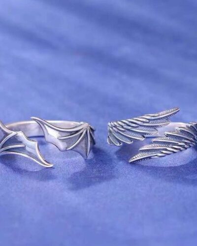 Angel and Demon Wing Mens Stylish Rings