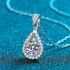 April Pear Shaped Diamond Pendant