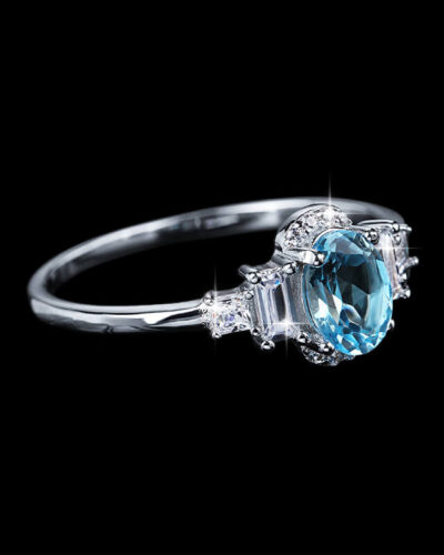 Aquamarine Diamond Rings 4
