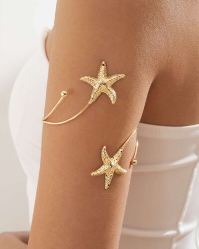 Arm Cuff Gold Plated with Adjustable Design