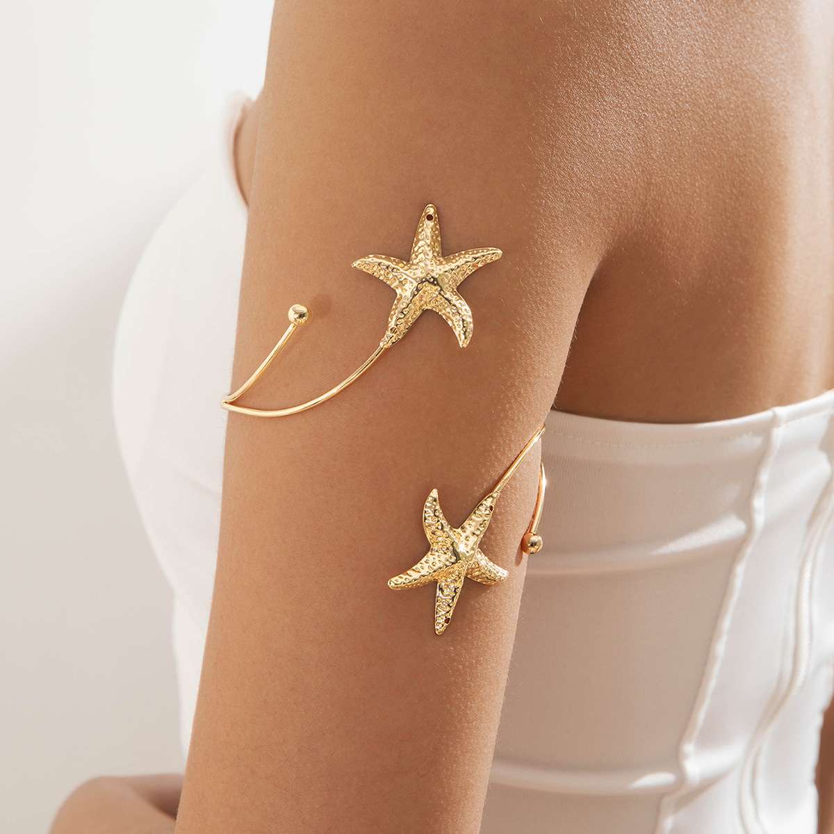 Arm Cuff Gold Plated with Adjustable Design