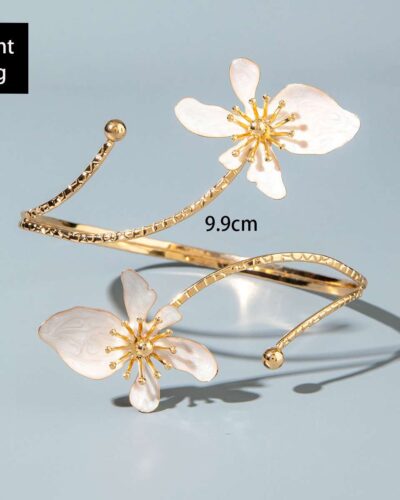 Alternativní pohled na Arm Cuff Gold Plated with Adjustable Design