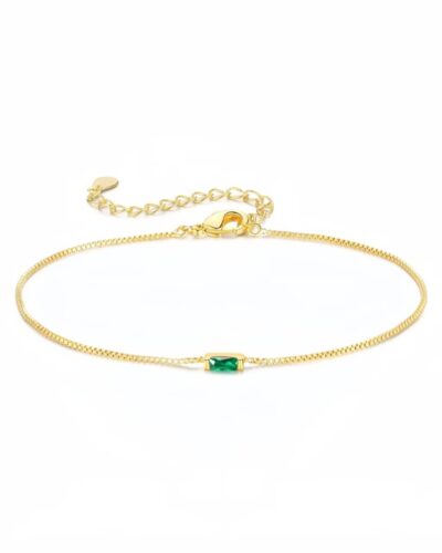 Baguette Personalized Family Birthstone Bracelet Gift for Her