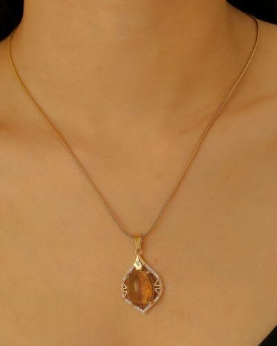 Baroque Gemstone Vintage Pendant Necklace for Mom