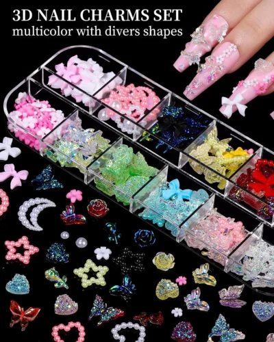 Bedazzling Nail Charms Rhinestones 3