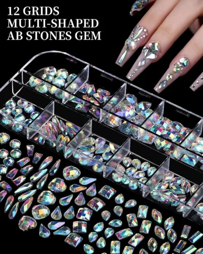 Bedazzling Nail Charms Rhinestones 8