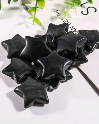 Bulk Colorful Star Shape Carved Crystals