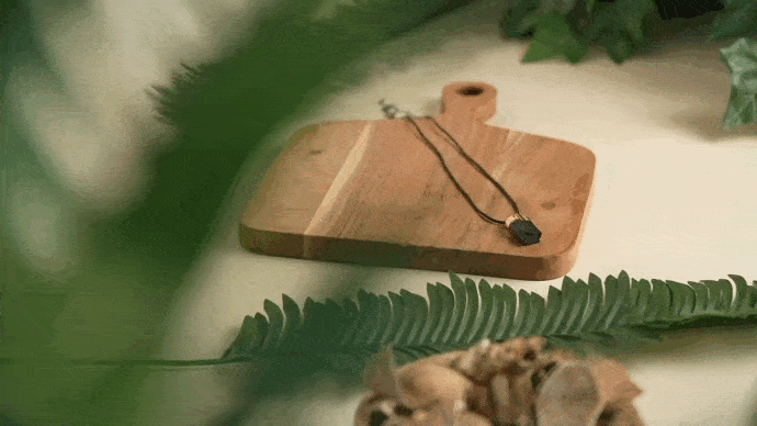 Black Tourmaline Pendant Necklace Unisex