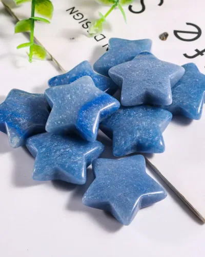 Bulk Colorful Star Shape Carved Crystals