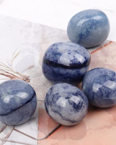 Blue Aventurine Tumbled Stone Polished Rocks 100g