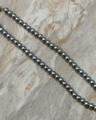 Multicolor 8MM Elegant Pearl Statement Necklace