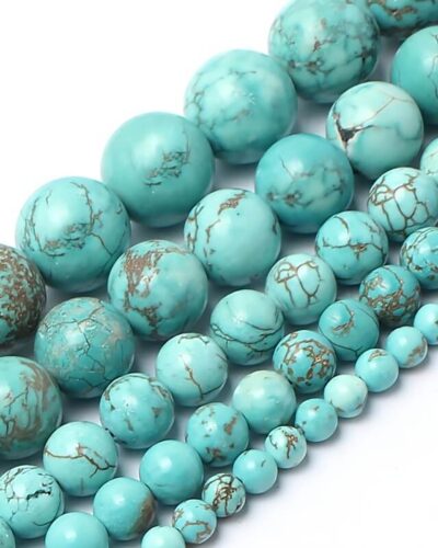 Blue Real Turquoise Beads Spacer Gemstones Bulk