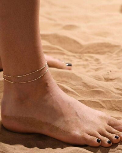 Alternativní pohled na Bohemian Double-Layer Anklet Chain for Women