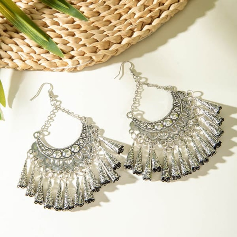 Bohemian Tassel Dangle Drop Earrings for Women